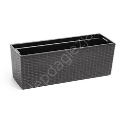 Skrzynka Lam BEGONIA 190*560 rattan grafit metalik