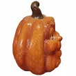 Dynia ceramiczna z twarzą pomarańczowa mała