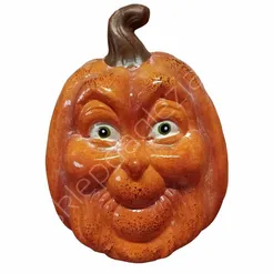 Dynia ceramiczna z twarzą