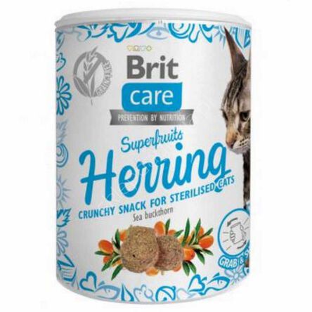 Brit Care Kot  100g Snack Śledź