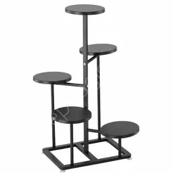 Stojak na kwiaty 5-poziomowy 80cm czarny
