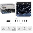 Lampki 100 LED białe zimne dł. 3+5m