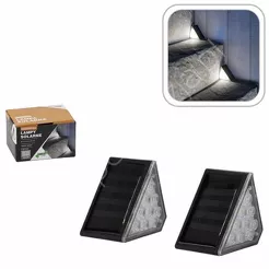 Lampy schodowe LED kpl. 2 szt. ciepły biały