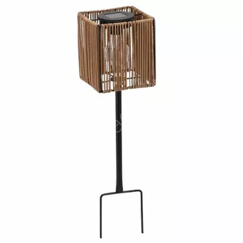 Lampion solarny brązowy kwadratowy 52cm wbijany