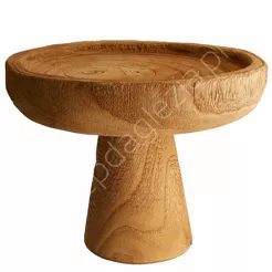 Taca drewniana na nodze 20x15cm