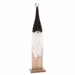 Skrzat na drewnianej podstawie 34cm