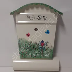 Skrzynka na listy pocztowa z tubą