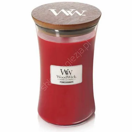 Świeca Wood Wick duża Pomegranate