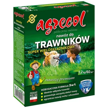 Nawóz Trawnik wieloskładnikowy 1,20kg Agrecol