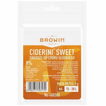 Drożdże do cydru półsłodkiego i słodkiego 5g