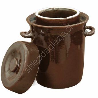 Garnek ceramiczny 20L z pokrywką