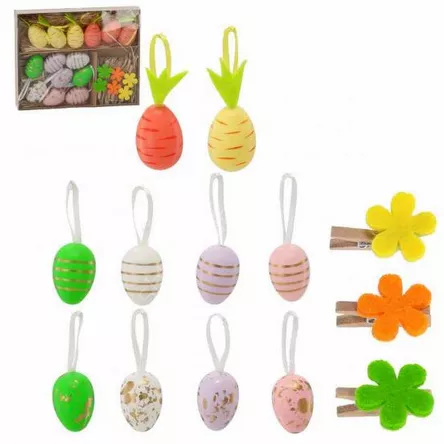 Zestaw 20 ozdób Wielkanocnych do dekoracji *8142