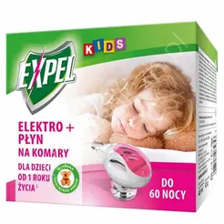 Płyn  Elektro na komary 60 nocy dla dzieci