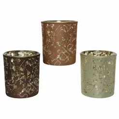 Świecznik szklany walec  7x8,2cm