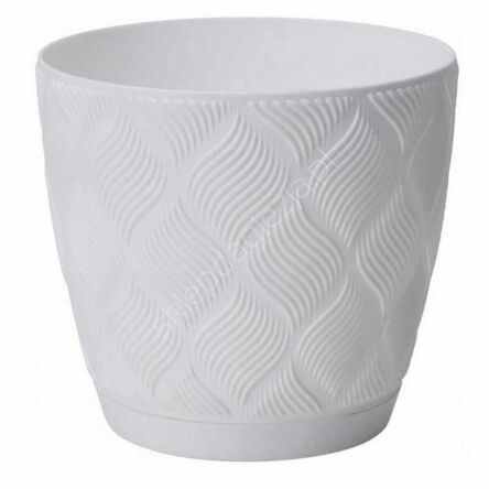 Doniczka Form Flow Petit Eco Rec z podst. 15 biała