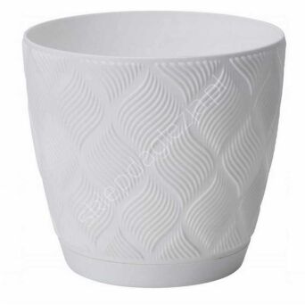 Doniczka Form Flow Petit Eco Rec z podst. 15 biała
