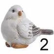 Ptaszek  biało - szary 7cm
