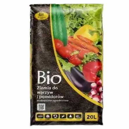 Ziemia 20l do warzyw i pomidorów Bio KK