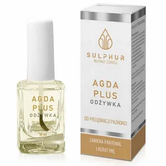 Sulphur Płyn do pielęgnacji paznokci AGDA "plus" 10ml