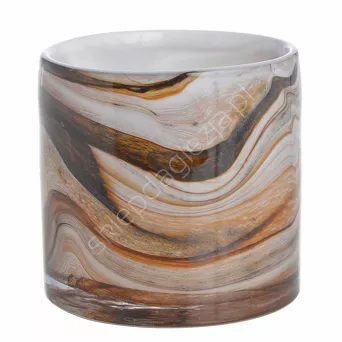 Świecznik szklany D12xH12cm