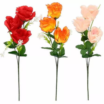 Róża gałązka 3 kwiaty 62cm