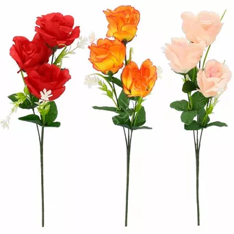 Róża gałązka 3 kwiaty 62cm