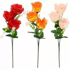 Róża gałązka 3 kwiaty 62cm