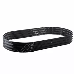 Grządka warzywna 180*90*30cm owalna antracyt