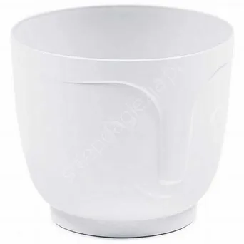 Doniczka Lam ATENA 140mm biała