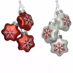 Bombka Śnieżynka 4cm