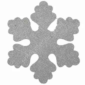 Zawieszka Śnieżynka 25cm srebrna