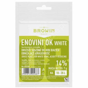 Drożdże Enovini OK WHITE obniżające kwasowość