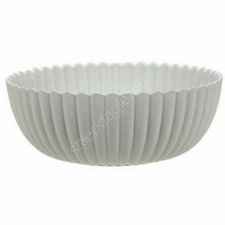 Miska dekoracyjna plastikowa szara 20x7,5cm