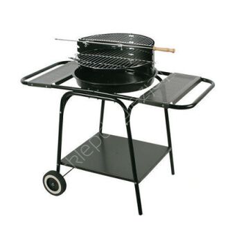 Grill ruchomy okrągły z dwiema półkami 