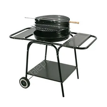 Grill ruchomy okrągły z dwiema półkami 