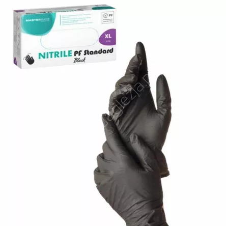 Rękawiczki nitrylowe czarne XL 1opak.