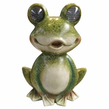 Figurka LED żaba z ruchomymi oczami 26cm