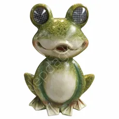 Figurka LED żaba z ruchomymi oczami 26cm