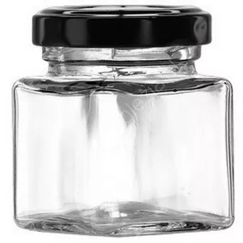 Słoiczek  50ml kwadratowy z zakrętką kpl 12szt