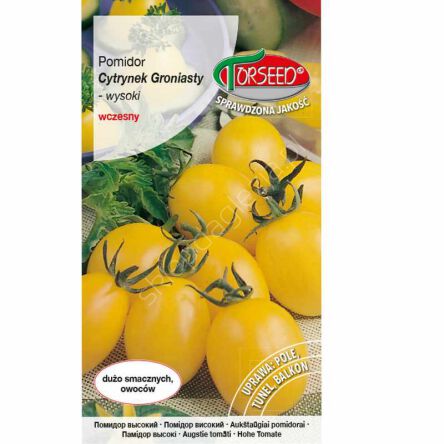 
Pomidor Cytrynek Groniasty 0,1g wysoki Torseed
