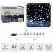 Lampki 500 LED białe zimne + zimny flash dł. 3+25m