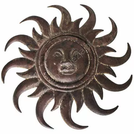 Dekoracja na ścianę metalowa słońce