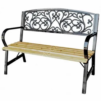 Ławka ogrodowa 120x58x87cm ażurowe oparcie