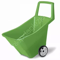 Taczka ogrodowa plastikowa III oliwkowa 95