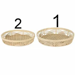 Taca bambusowa okrągła 38x7cm