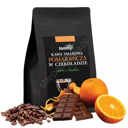 Kawa ziarnista smakowa Czekolada-Pomarańcza 250g