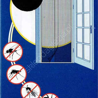 Siatka na okno przeciw owadom 2*(60*210) czarna