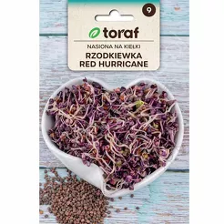 Nasiona na kiełki Rzodkiewka Red Hurricane 10g