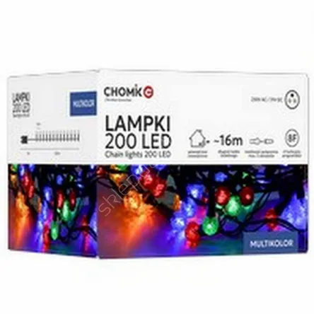 Lampki 200 LED Multikolor Cherry Ball dł. 3+16m