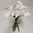 Calla pęczek 33cm, sztuczne kwiaty jak żywe, sztuczne kwiaty do wazonu